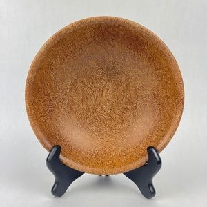 Vintage Bolta Boltalite Melamine Faux Burled Dark Wood 8” Serving Bowl #259 USA